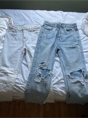 refuge Light Blue Distressed Boyfriend Jeans
